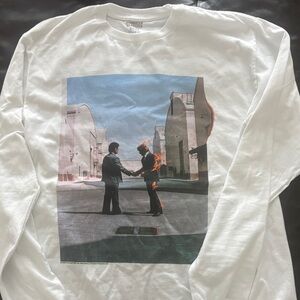 PINK FLOYD Wish You Were Here…White Graphic Long Sleeve Shirt.